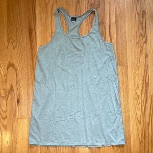 LAST CHANCE Felina Organic Cotton Stretch Racerback Chemise Sleep Top - Green S